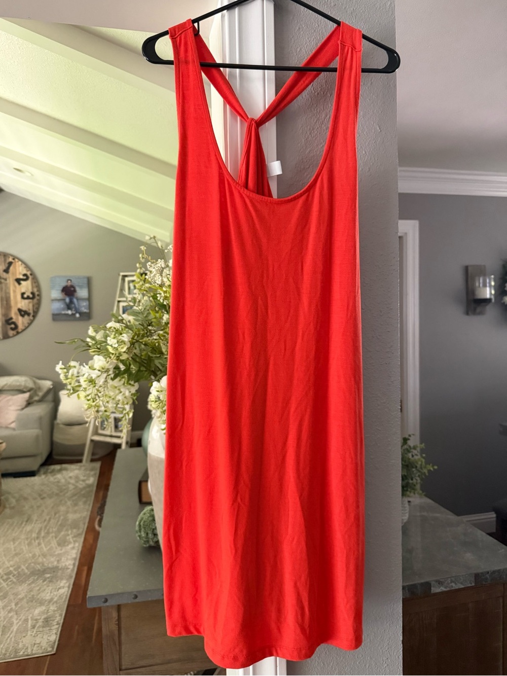 Old Navy Orange Sleeveless Tank Dress
